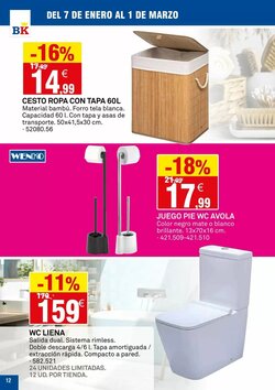 Folleto promocional de Bricoking válido desde el 07/01/2026 - Página 12.