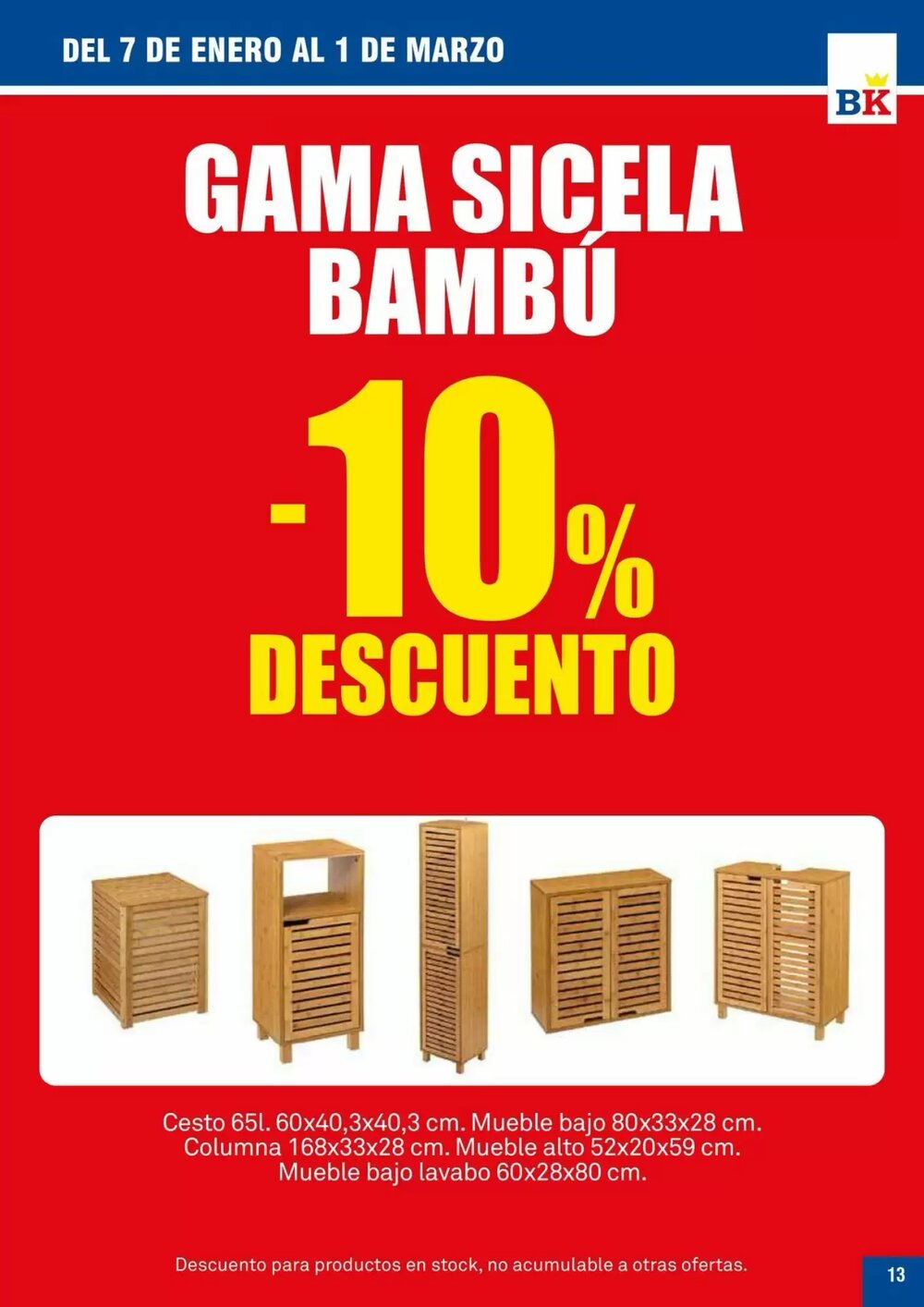 Folleto promocional de Bricoking válido desde el 07/01/2026 - Página 13.