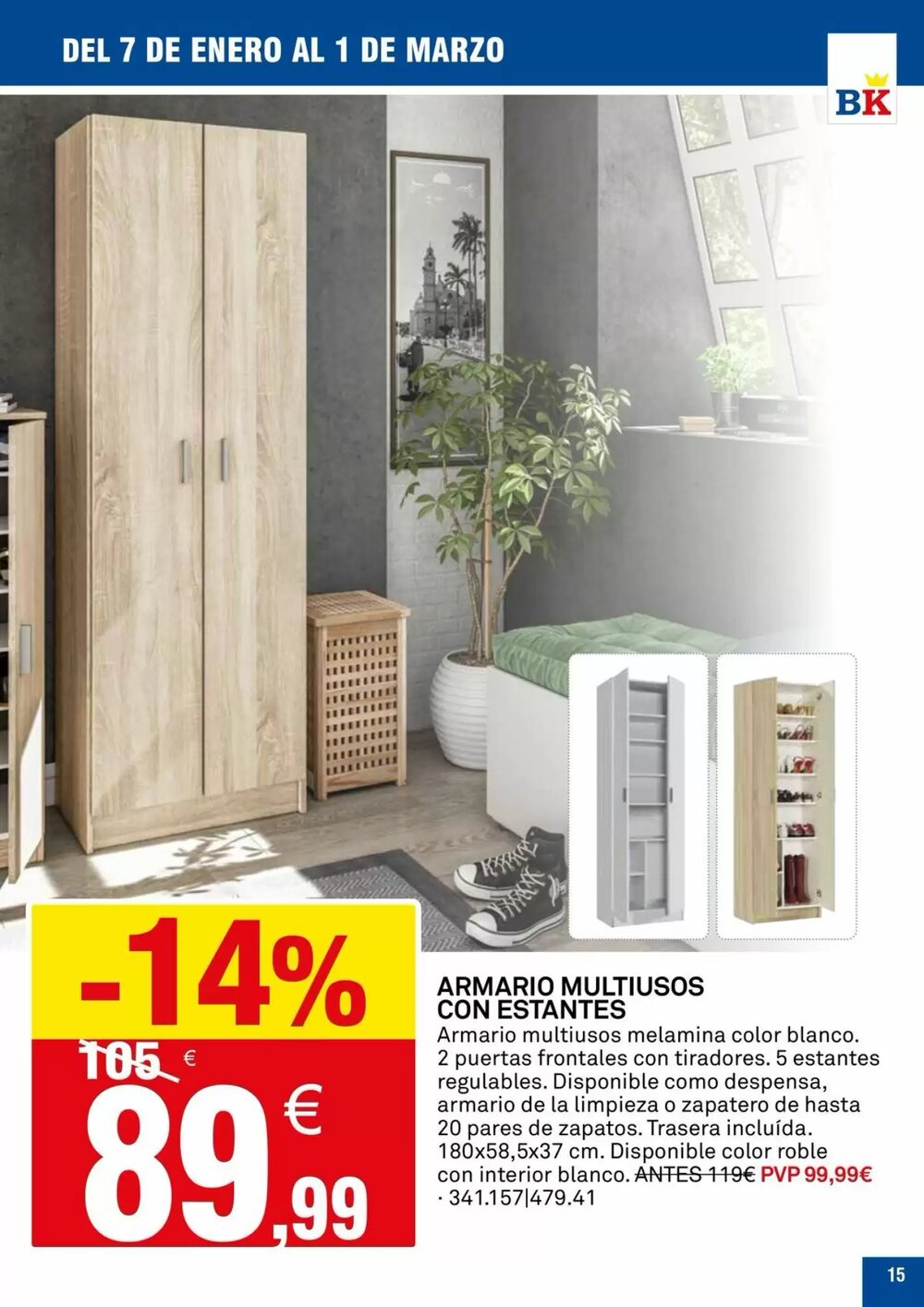 Folleto promocional de Bricoking válido desde el 07/01/2026 - Página 15.