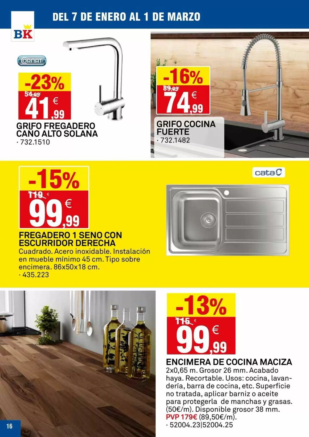 Folleto promocional de Bricoking válido desde el 07/01/2026 - Página 16.
