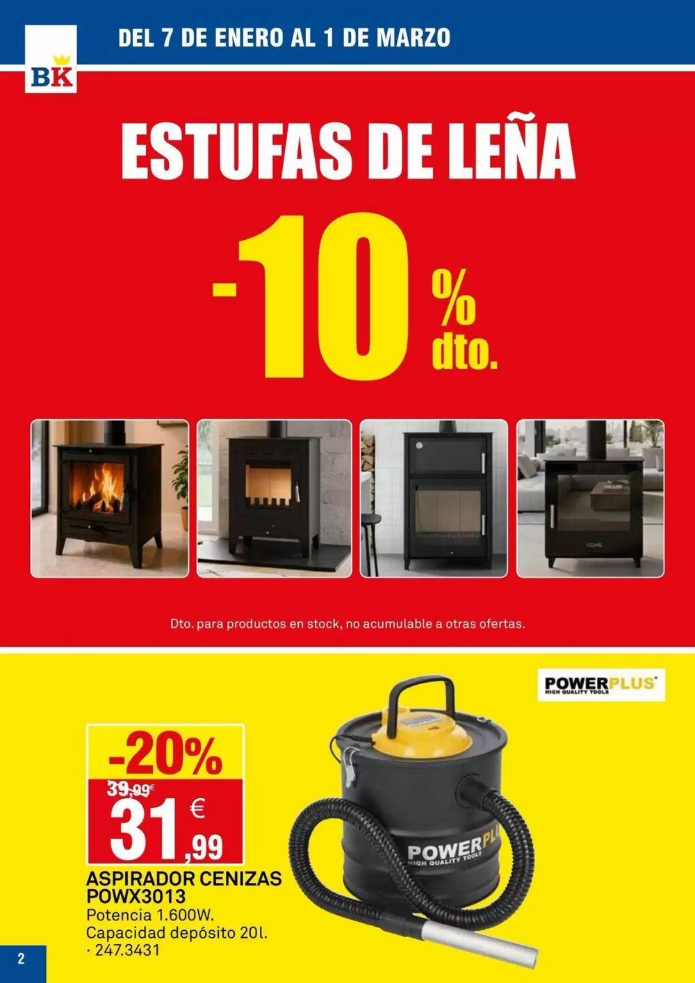 Folleto promocional de Bricoking válido desde el 07/01/2026 - Página 2.