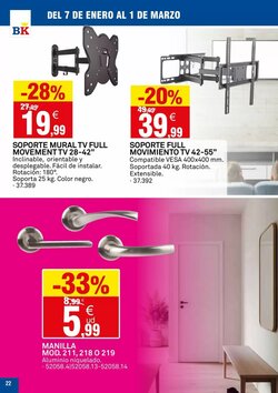 Folleto promocional de Bricoking válido desde el 07/01/2026 - Página 22.