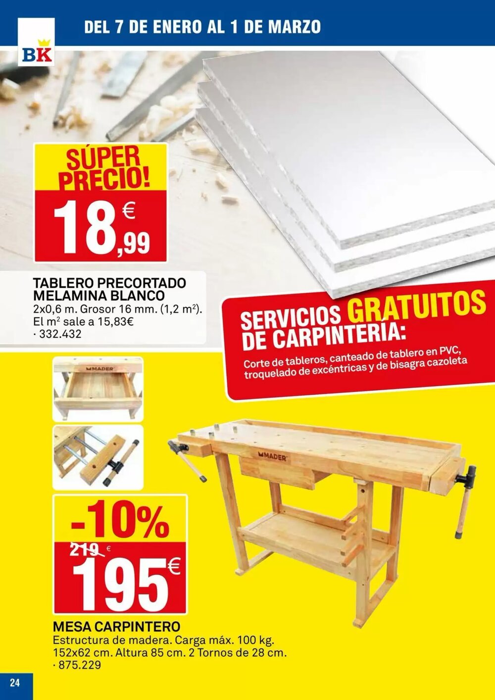Folleto promocional de Bricoking válido desde el 07/01/2026 - Página 24.