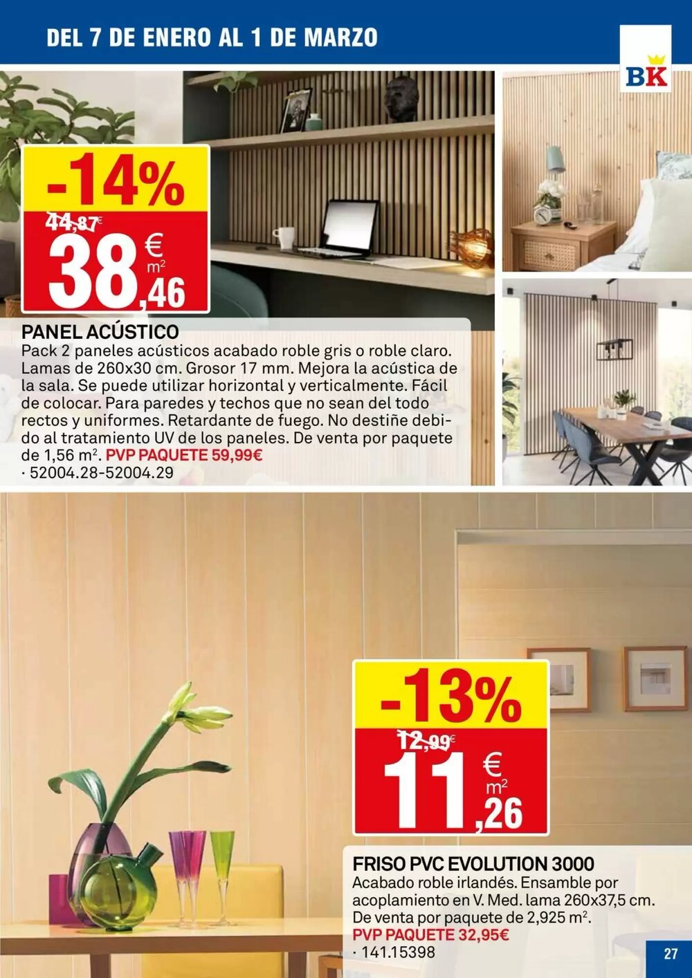 Folleto promocional de Bricoking válido desde el 07/01/2026 - Página 27.