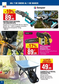 Folleto promocional de Bricoking válido desde el 07/01/2026 - Página 32.