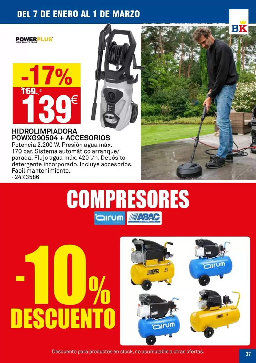 Folleto promocional de Bricoking válido desde el 07/01/2026 - Página 37.