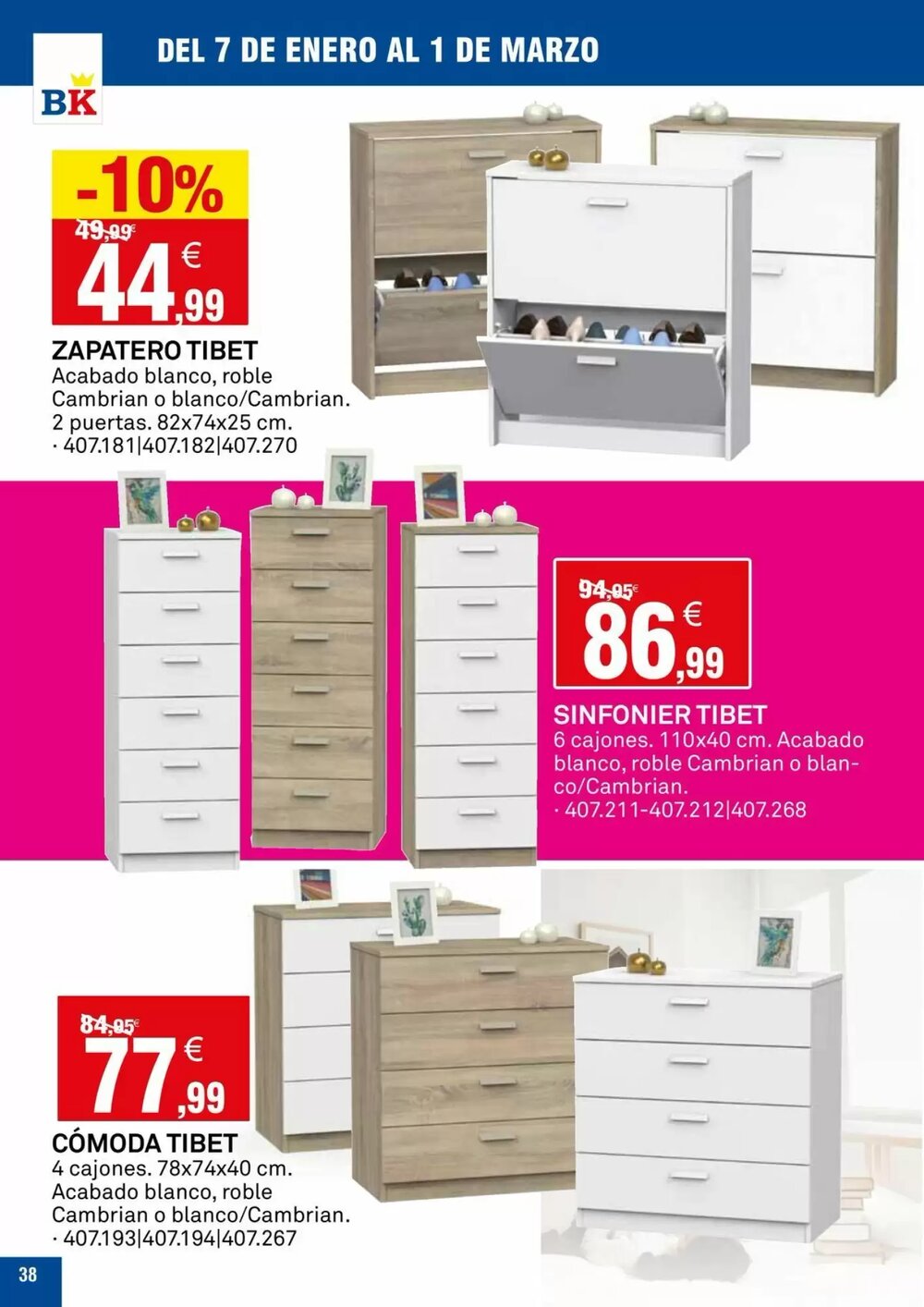 Folleto promocional de Bricoking válido desde el 07/01/2026 - Página 38.