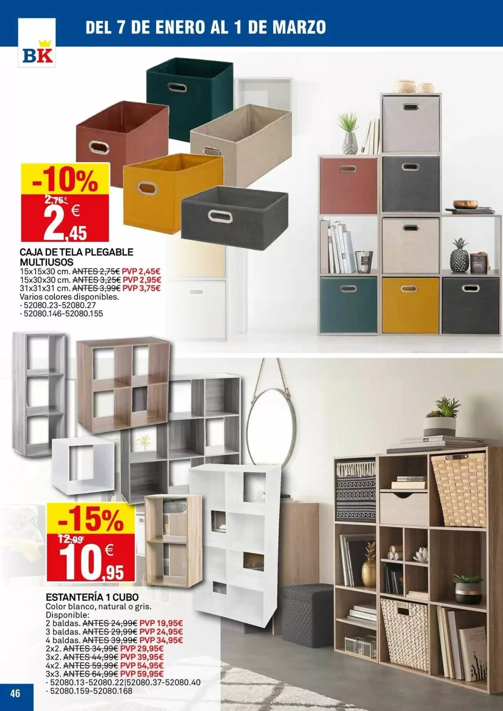 Folleto promocional de Bricoking válido desde el 07/01/2026 - Página 46.