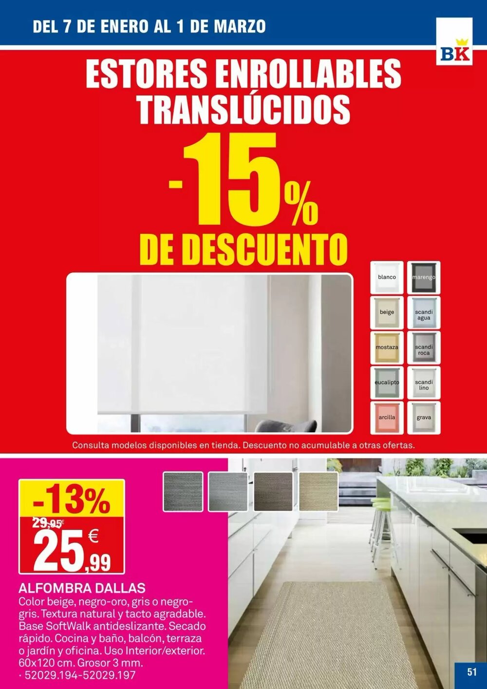 Folleto promocional de Bricoking válido desde el 07/01/2026 - Página 51.