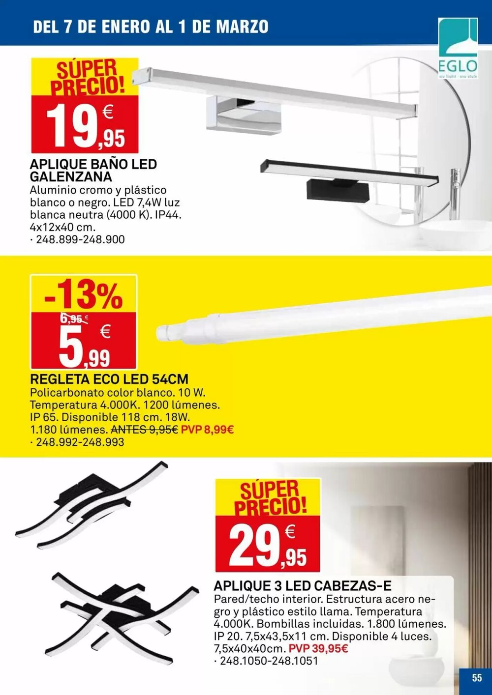 Folleto promocional de Bricoking válido desde el 07/01/2026 - Página 55.