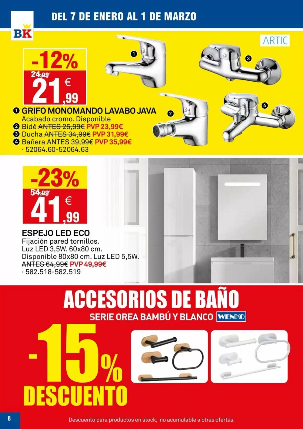 Folleto promocional de Bricoking válido desde el 07/01/2026 - Página 8.