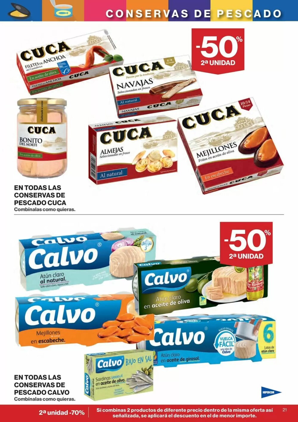 Folleto promocional de Hipercor válido desde el 07/01/2026 - Página 21.