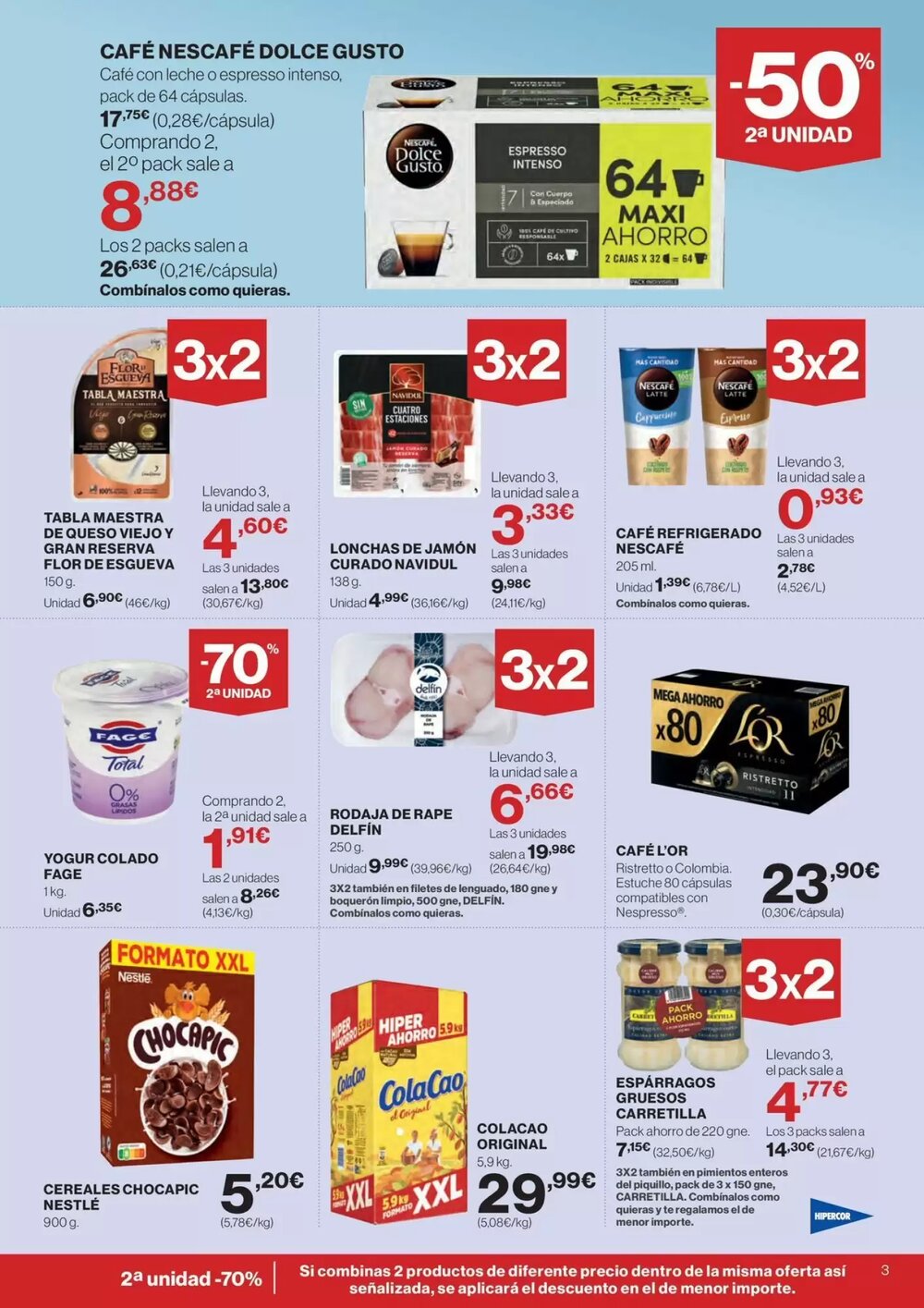 Folleto promocional de Hipercor válido desde el 07/01/2026 - Página 3.