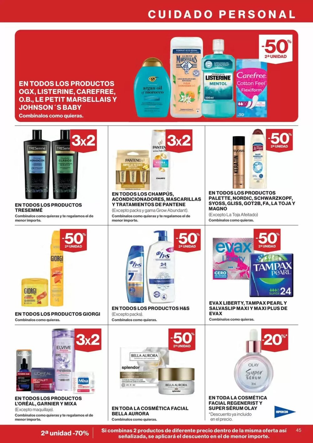 Folleto promocional de Hipercor válido desde el 07/01/2026 - Página 45.