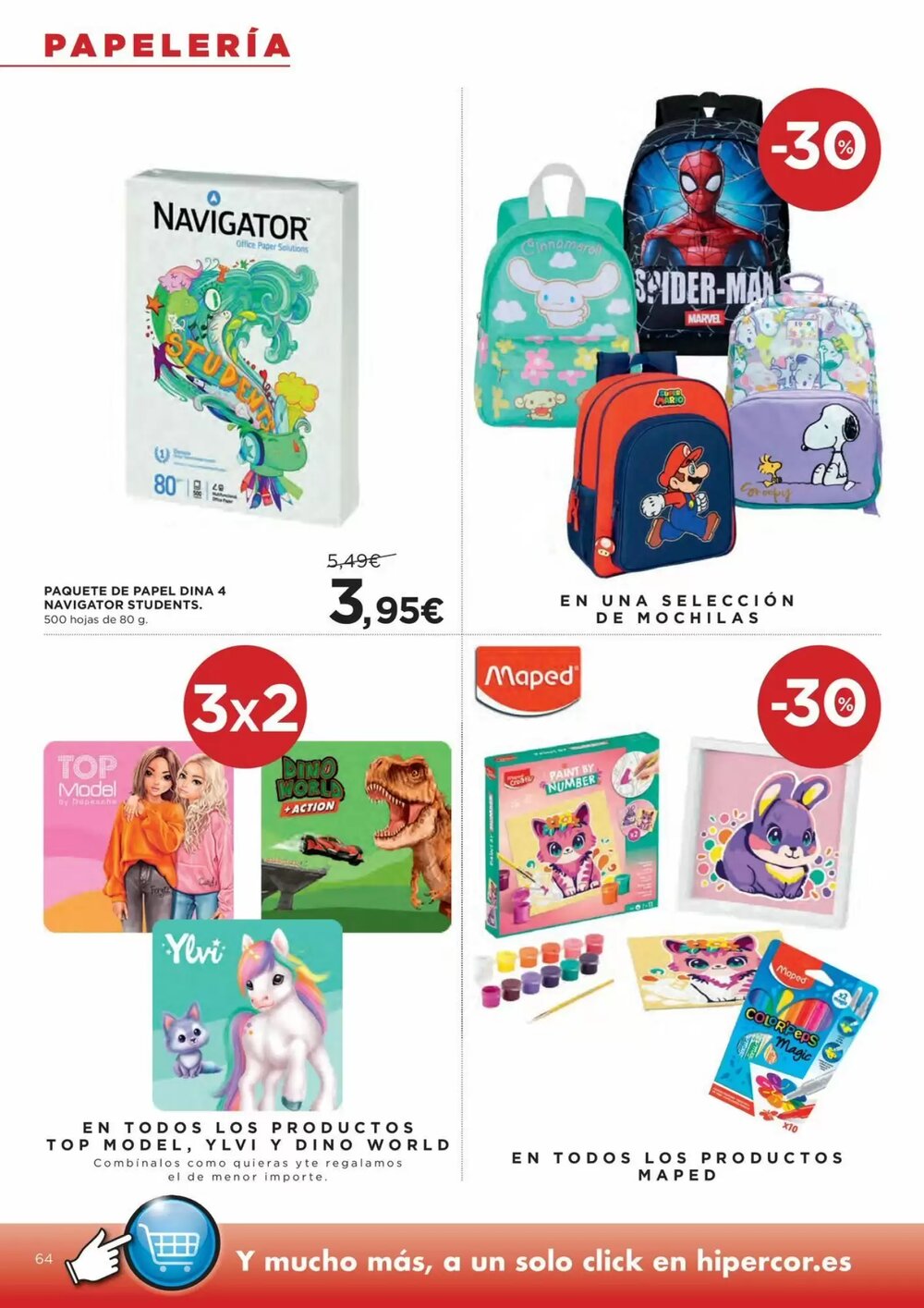 Folleto promocional de Hipercor válido desde el 07/01/2026 - Página 64.