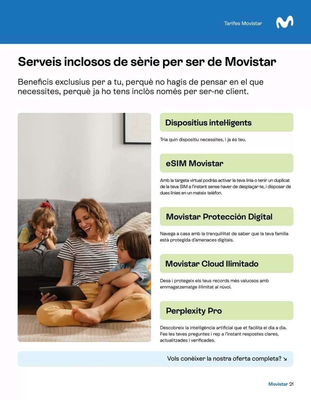 Folleto promocional de Movistar válido desde el 07/01/2026 - Página 21.