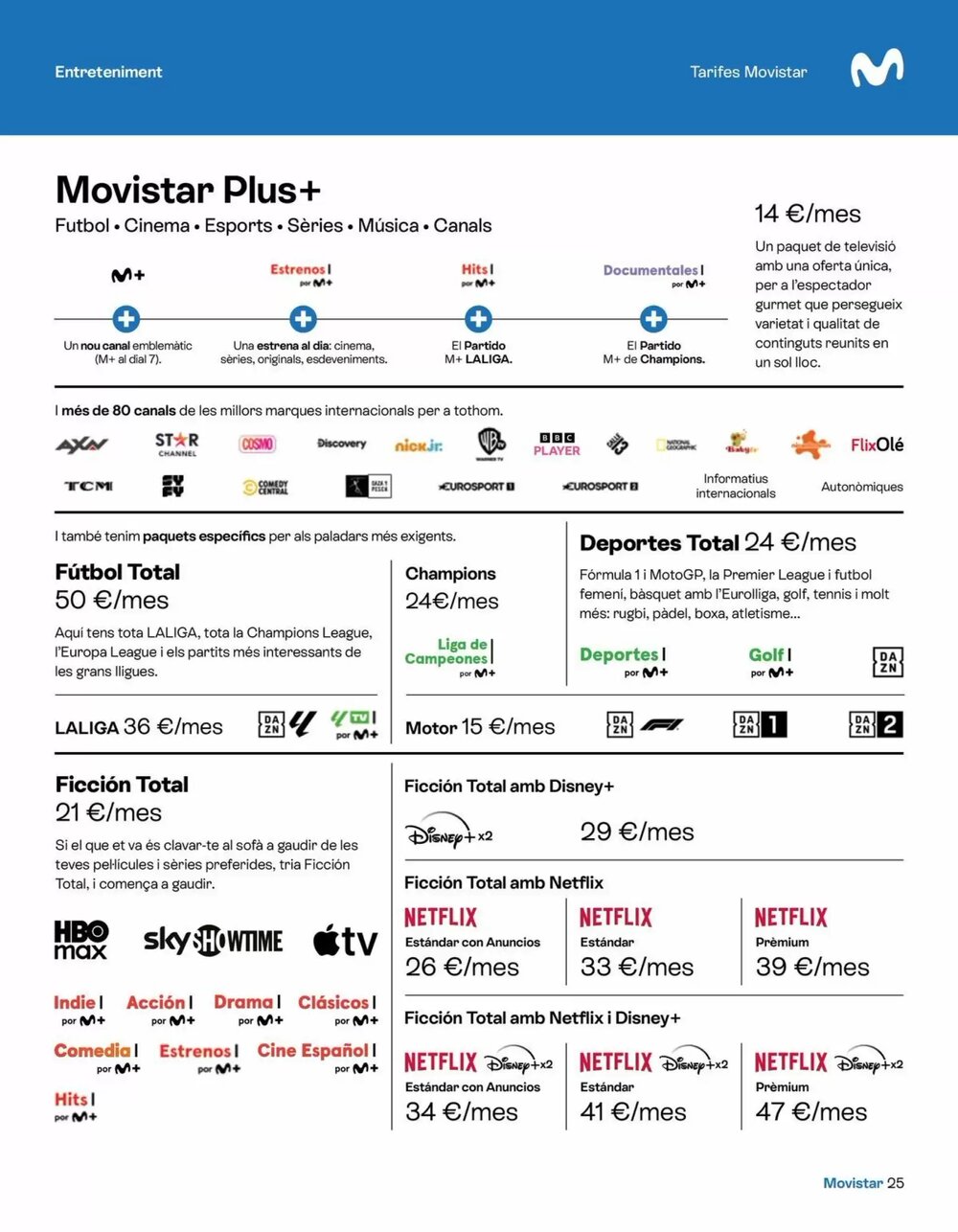 Folleto promocional de Movistar válido desde el 07/01/2026 - Página 25.