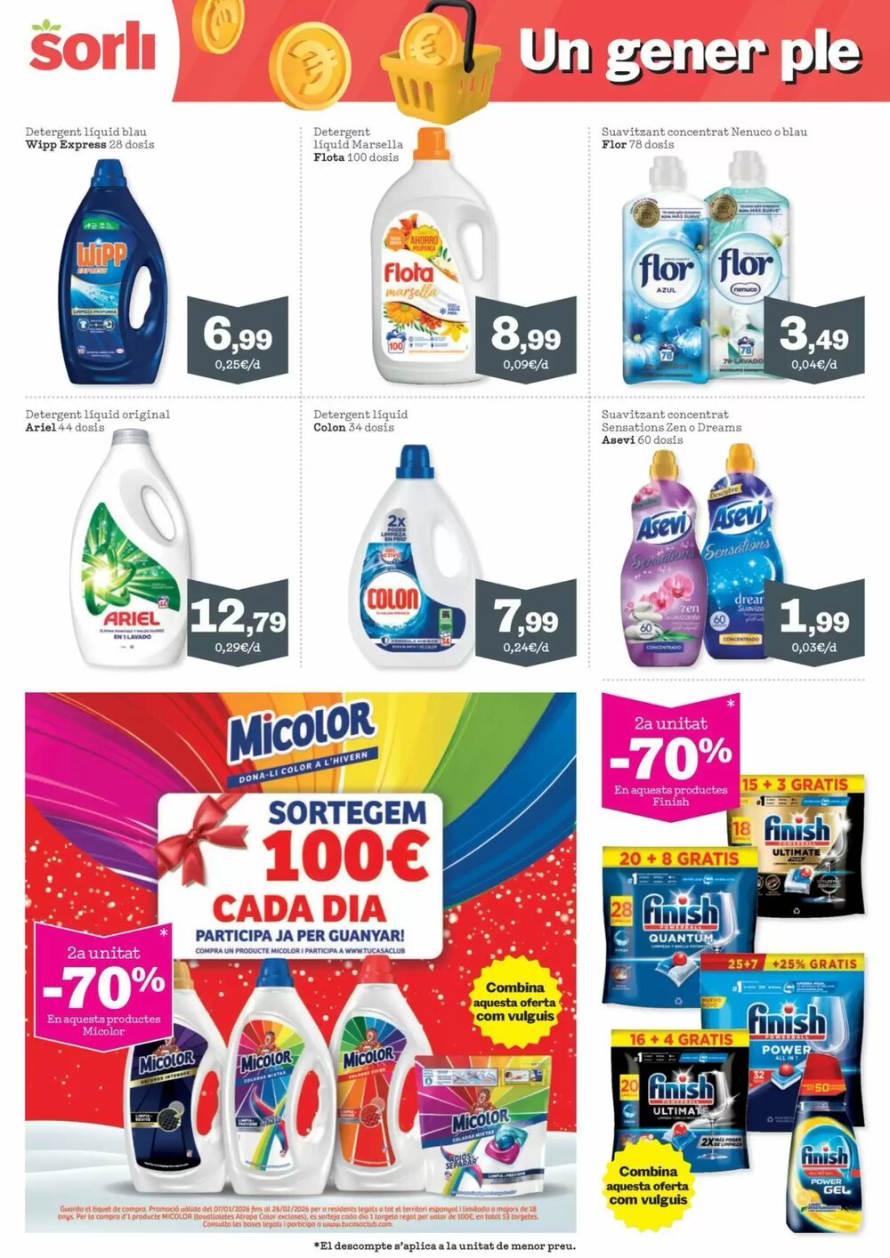 Folleto promocional de Sorli válido desde el 07/01/2026 - Página 38.