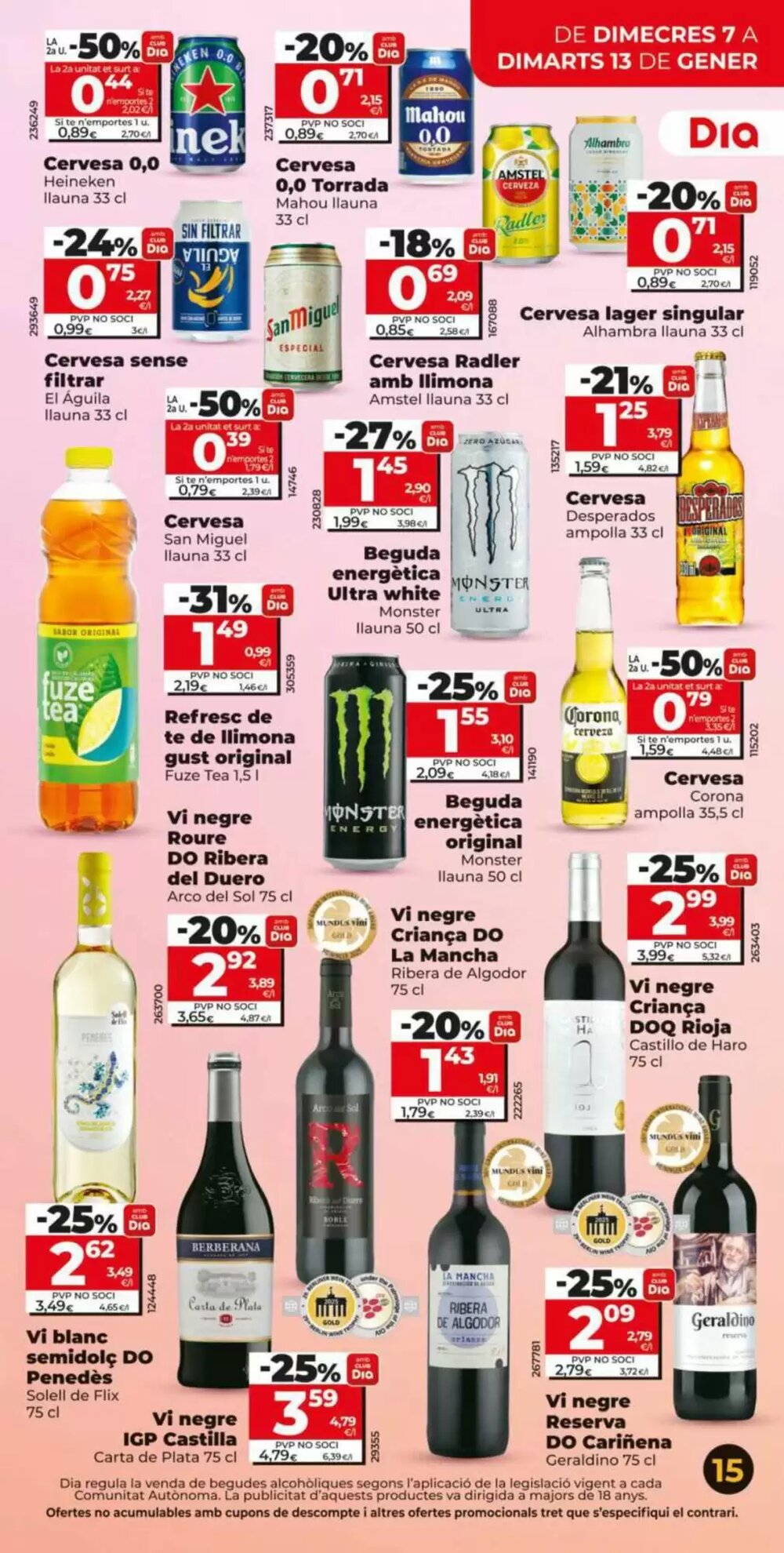 Folleto promocional de Dia válido desde el 07/01/2026 - Página 15.