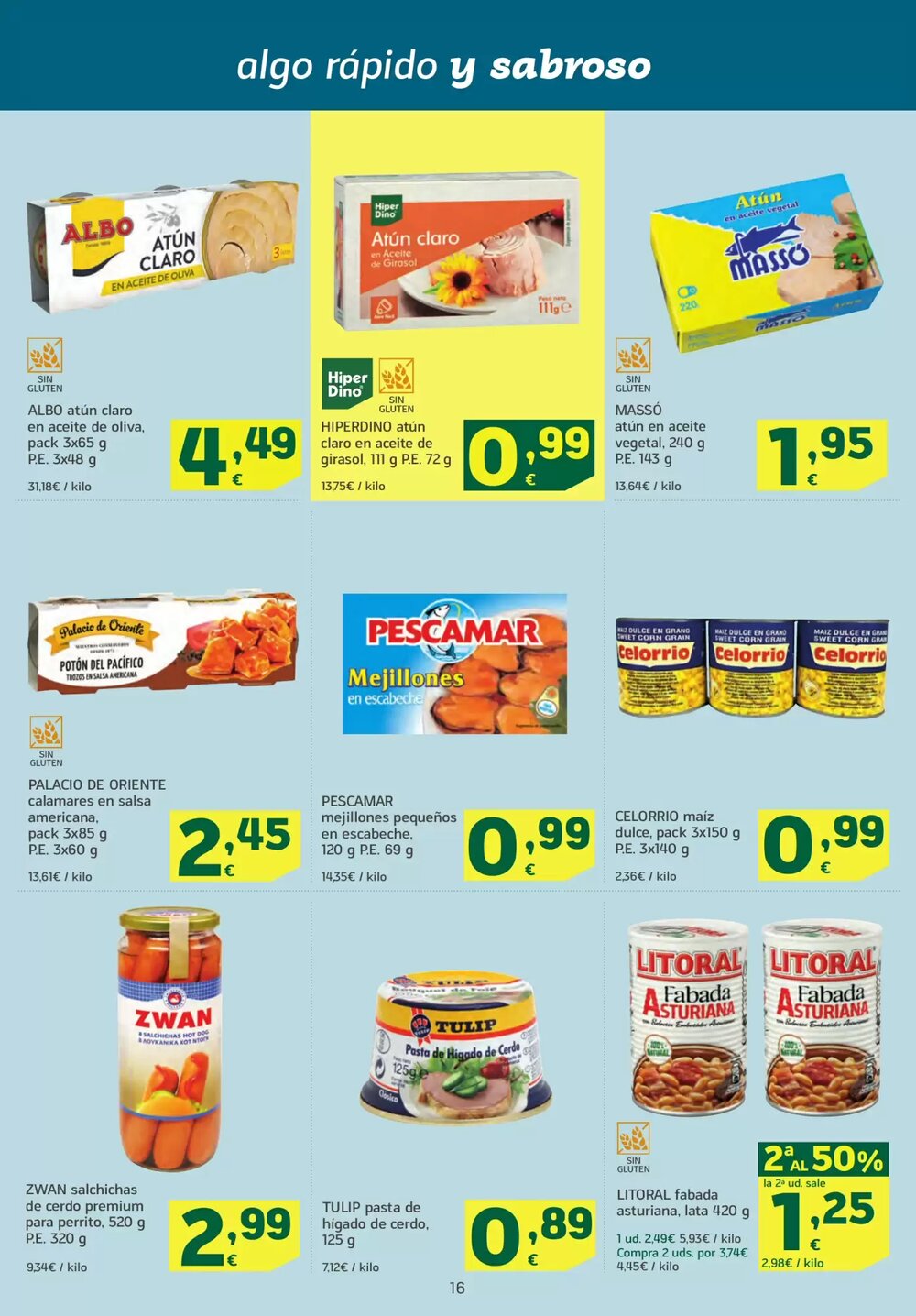 Folleto promocional de HiperDino válido desde el 07/01/2026 - Página 16.