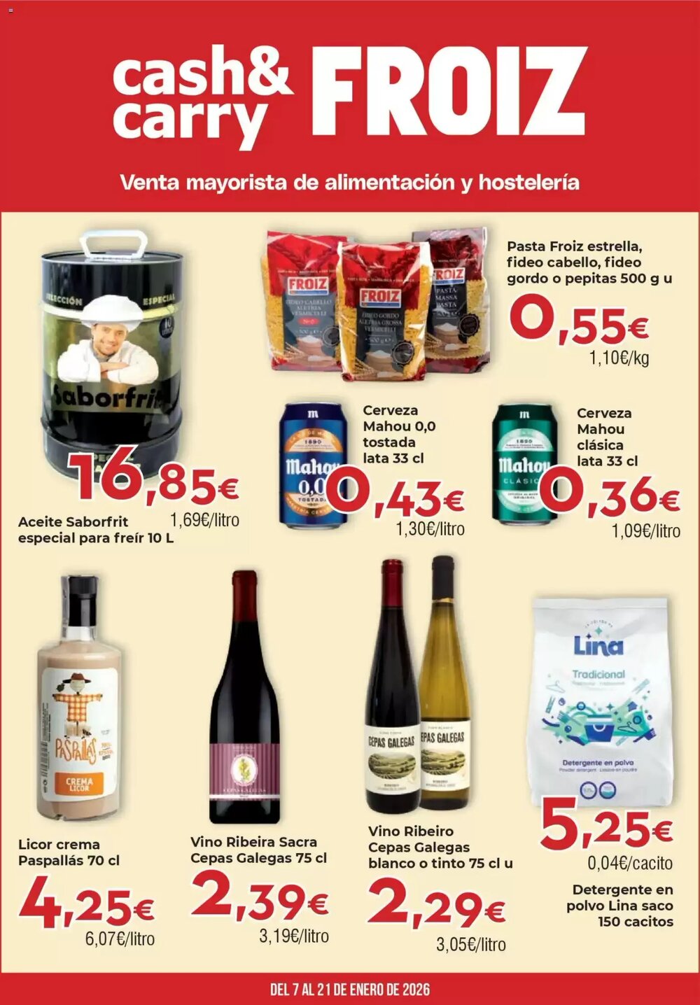 Folleto promocional de FROIZ válido desde el 07/01/2026 - Página 1.