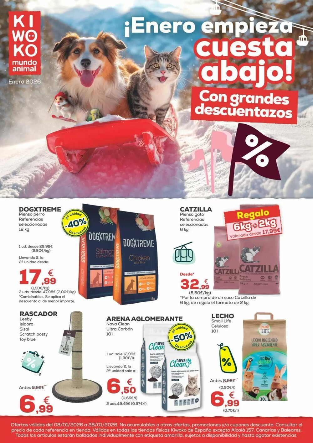 Folleto promocional de Kiwoko válido desde el 08/01/2026 - Página 1.