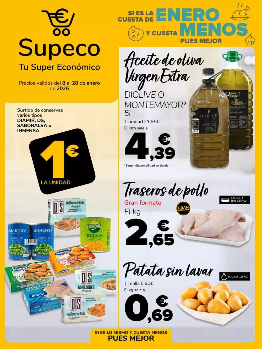 Folleto promocional de Supeco válido desde el 08/01/2026 - Página 1.