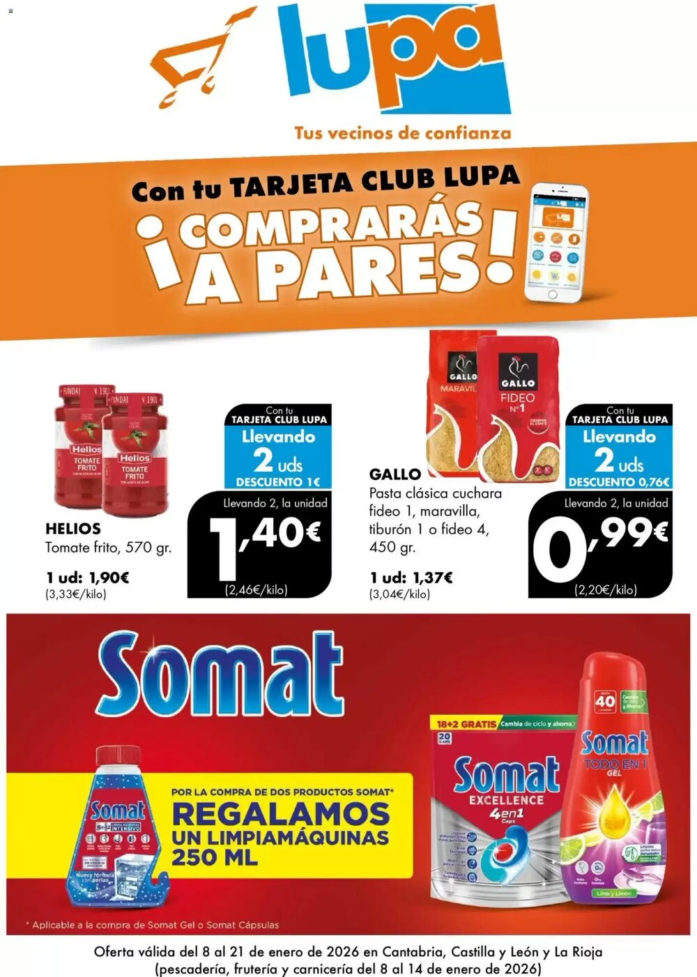 Folleto promocional de Lupa válido desde el 08/01/2026 - Página 1.