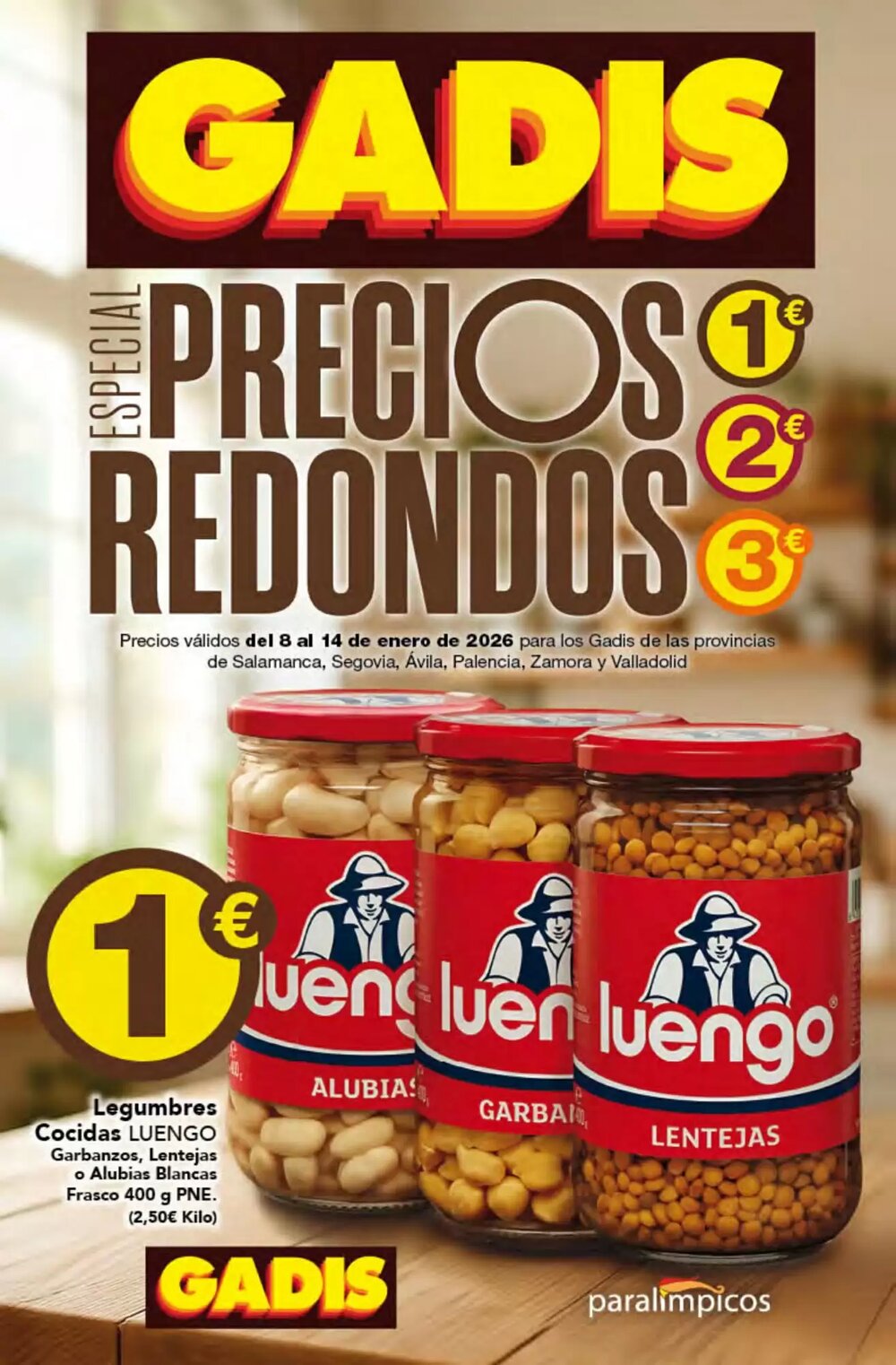 Folleto promocional de Gadis válido desde el 08/01/2026 - Página 1.