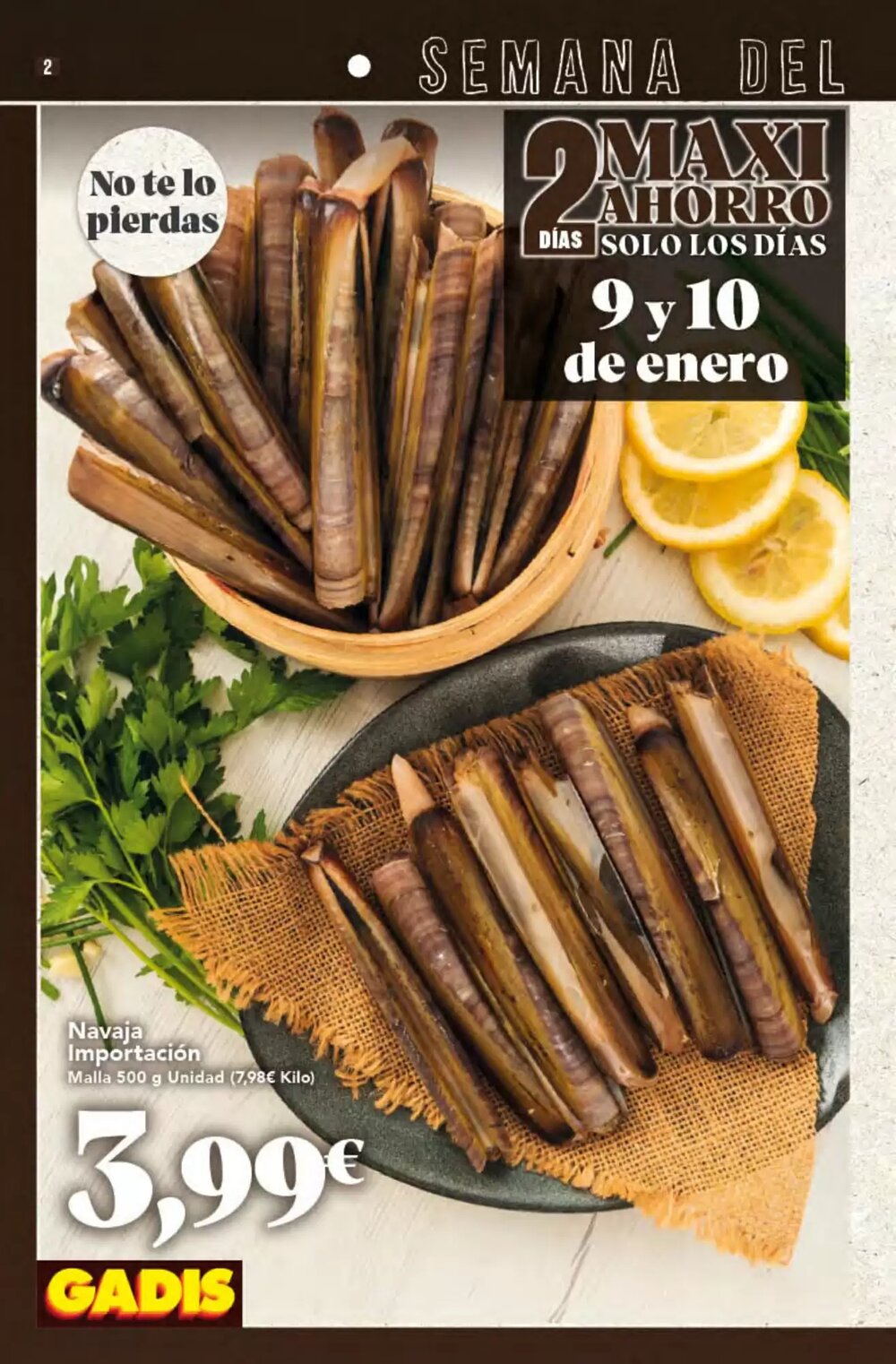 Folleto promocional de Gadis válido desde el 08/01/2026 - Página 2.