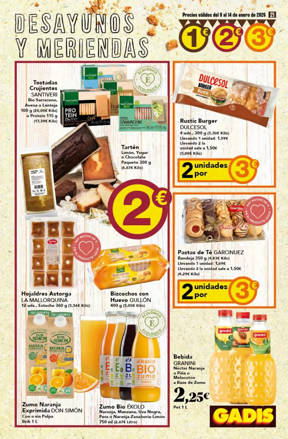 Folleto promocional de Gadis válido desde el 08/01/2026 - Página 21.
