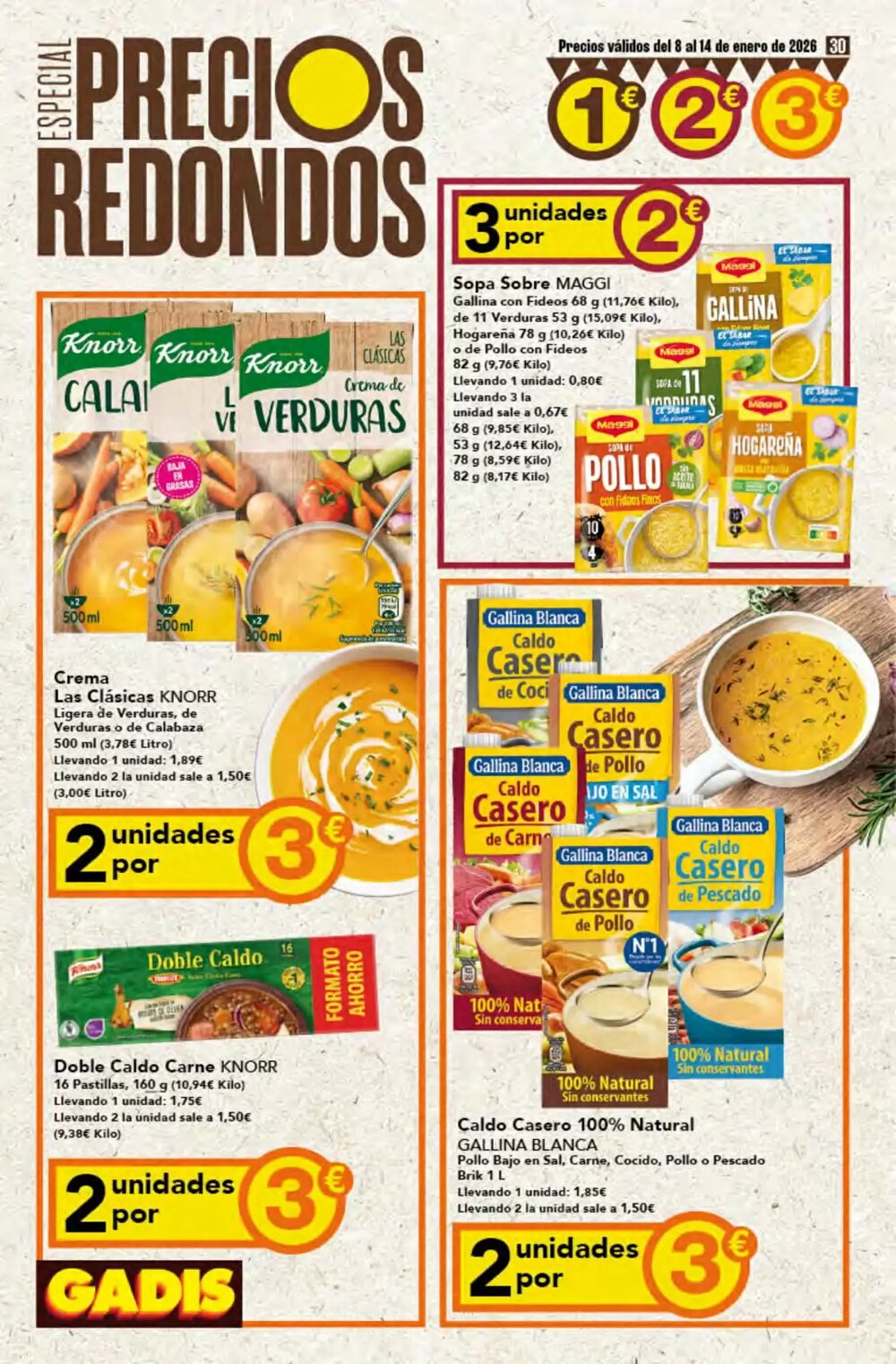 Folleto promocional de Gadis válido desde el 08/01/2026 - Página 30.
