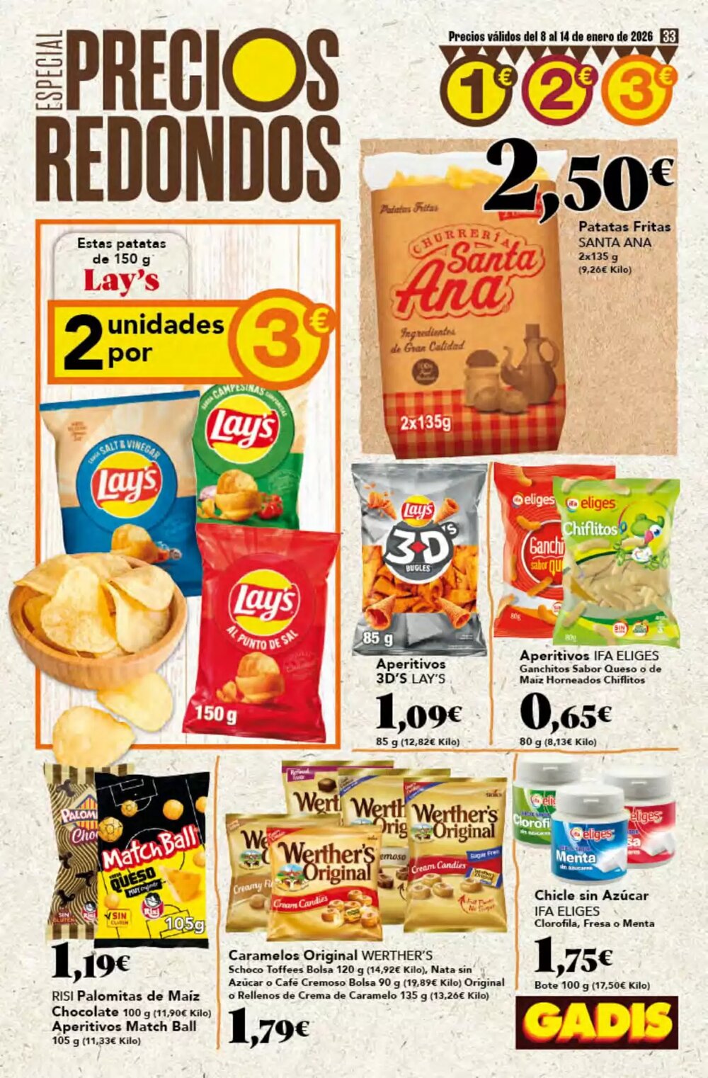Folleto promocional de Gadis válido desde el 08/01/2026 - Página 33.