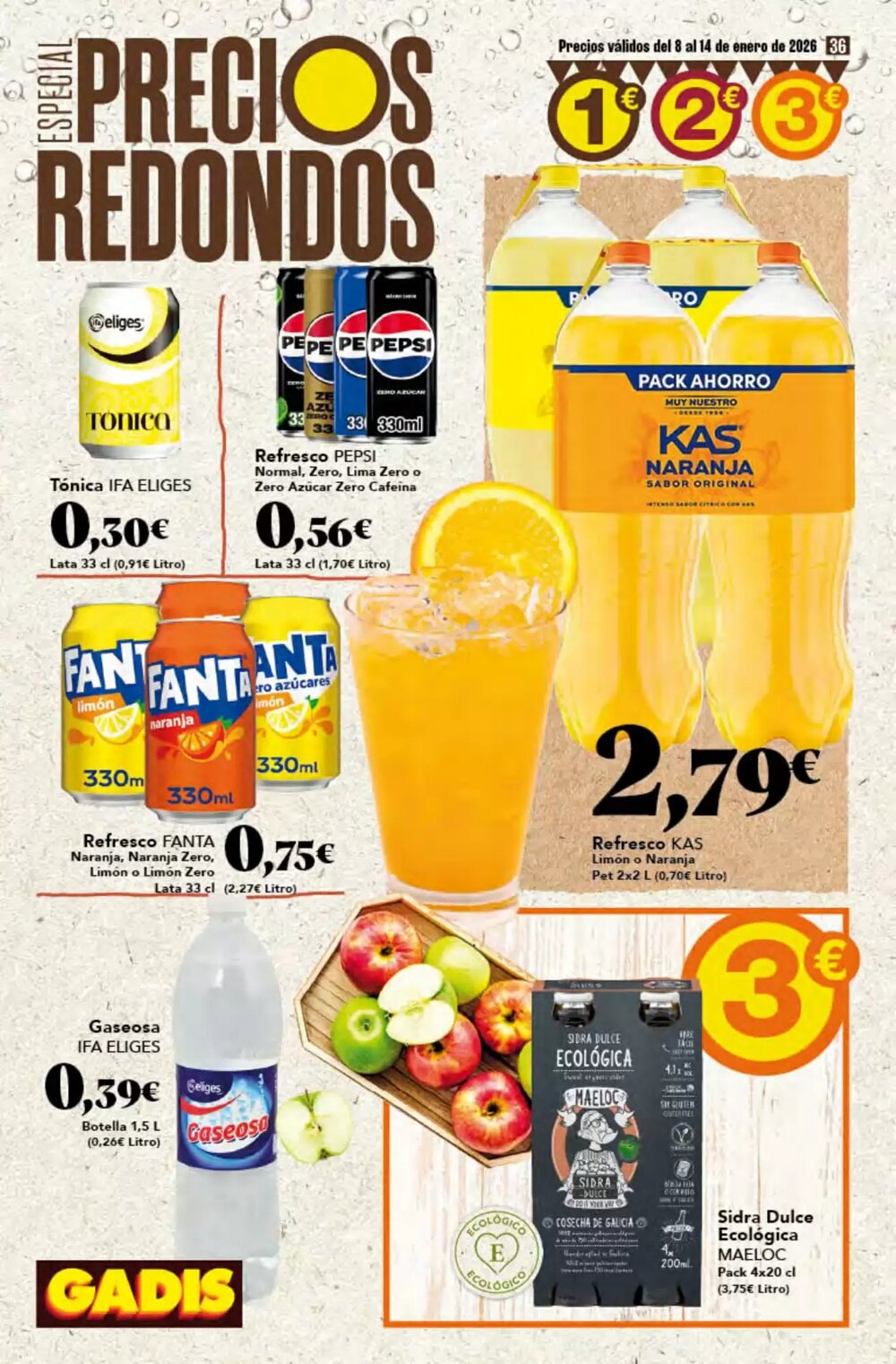 Folleto promocional de Gadis válido desde el 08/01/2026 - Página 36.