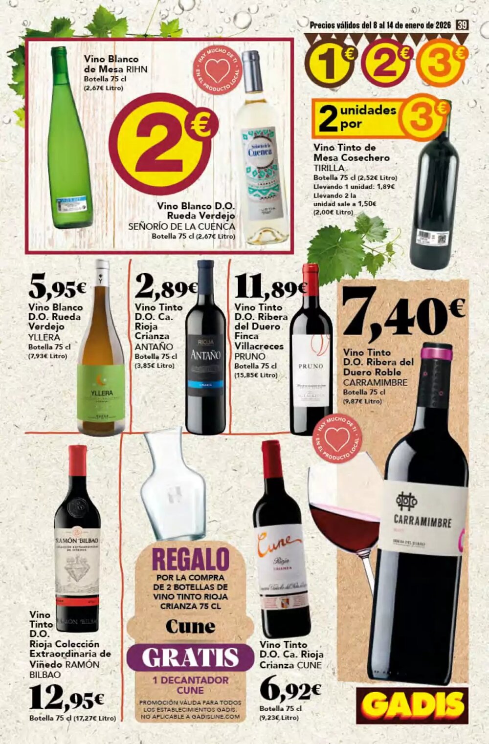Folleto promocional de Gadis válido desde el 08/01/2026 - Página 39.