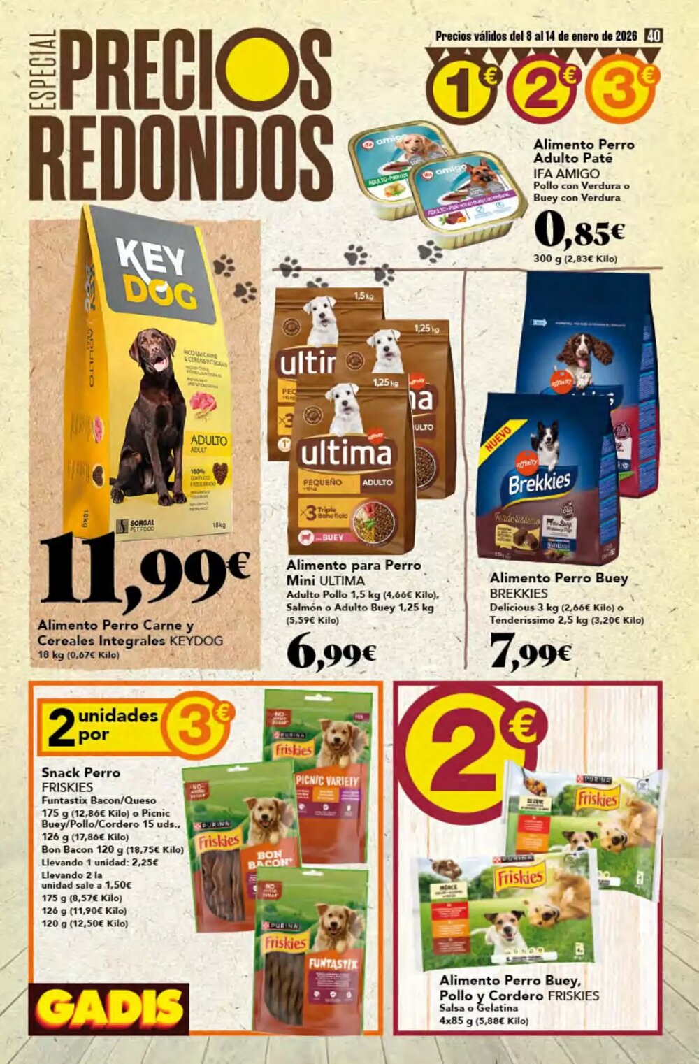 Folleto promocional de Gadis válido desde el 08/01/2026 - Página 40.