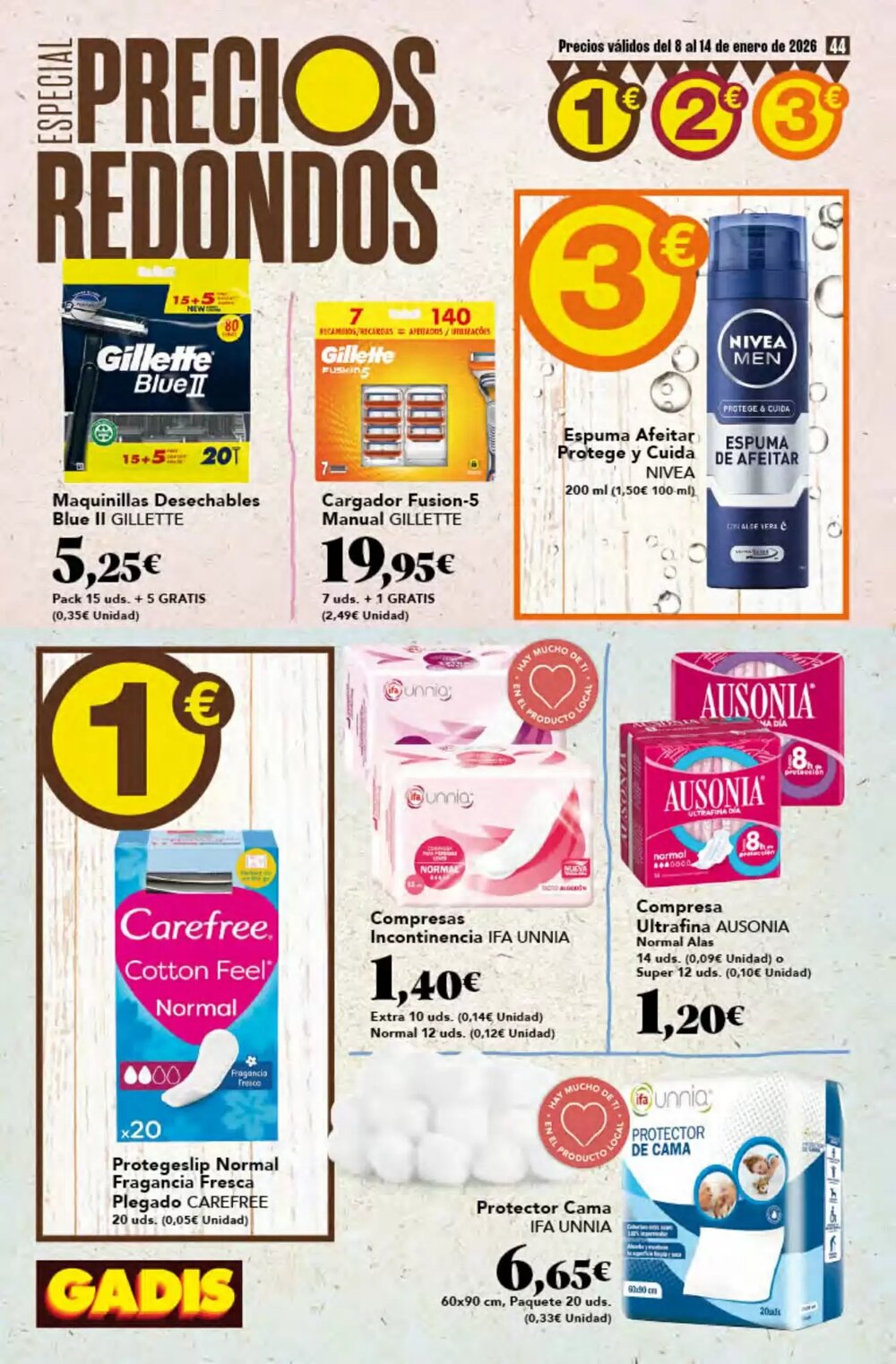 Folleto promocional de Gadis válido desde el 08/01/2026 - Página 44.