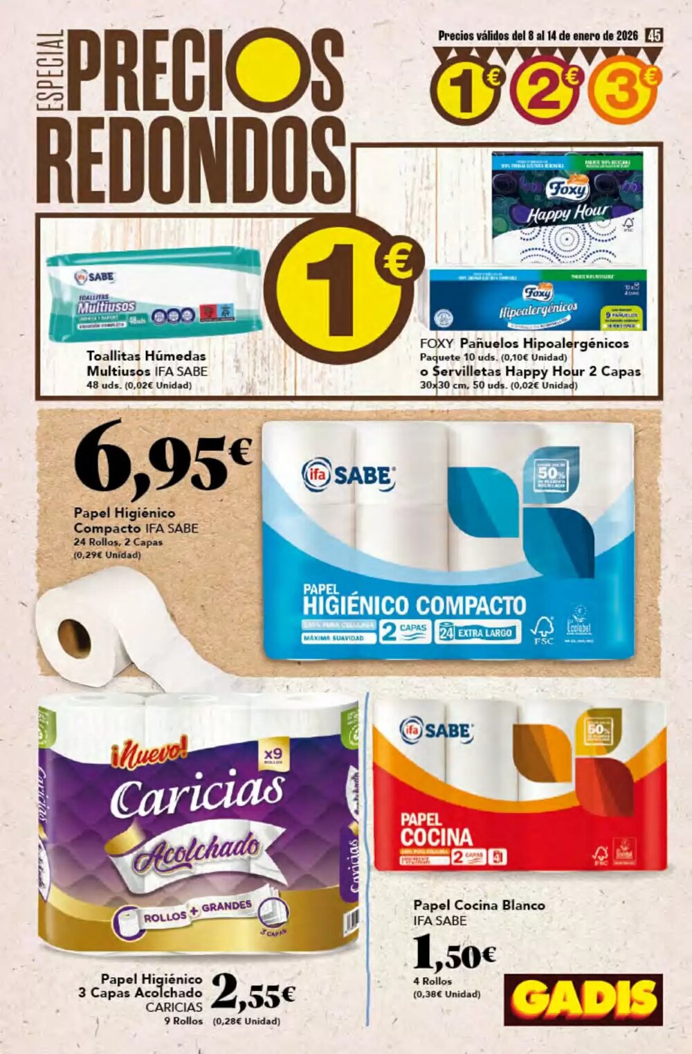 Folleto promocional de Gadis válido desde el 08/01/2026 - Página 45.
