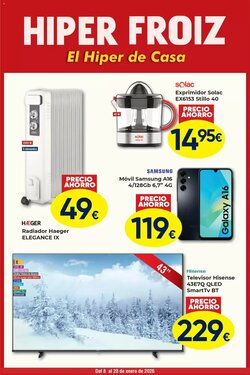 Folleto promocional de FROIZ válido desde el 08/01/2026 - Página 1.