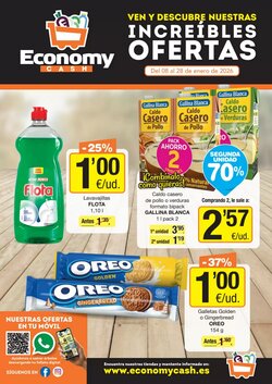 Folleto promocional de Economy Cash válido desde el 08/01/2026 - Página 1.