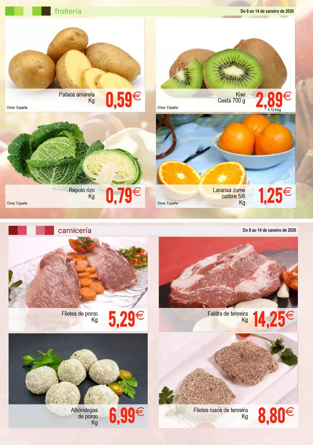 Folleto promocional de Supermercados Aquí válido desde el 08/01/2026 - Página 2.