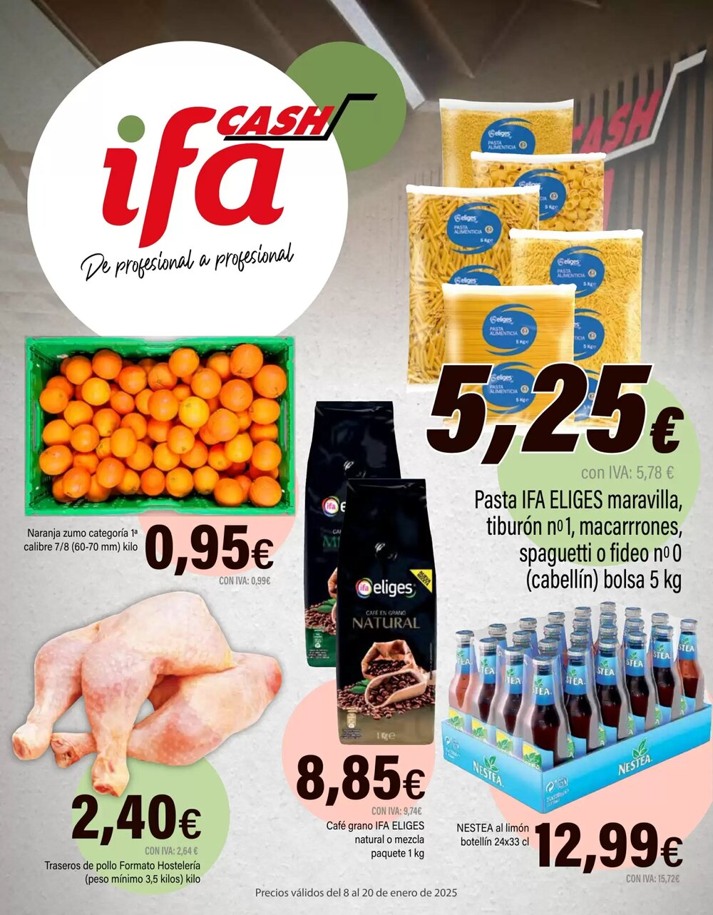 Folleto promocional de Cash Ifa válido desde el 08/01/2026 - Página 1.
