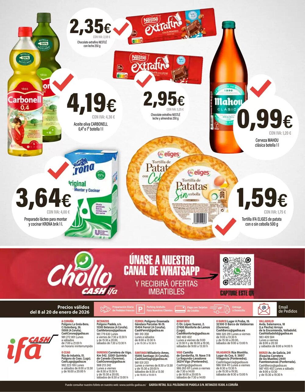 Folleto promocional de Cash Ifa válido desde el 08/01/2026 - Página 20.