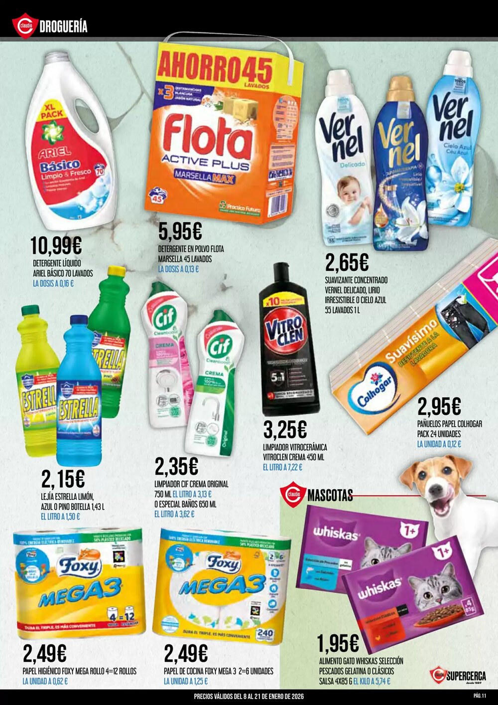 Folleto promocional de Claudio válido desde el 08/01/2026 - Página 11.
