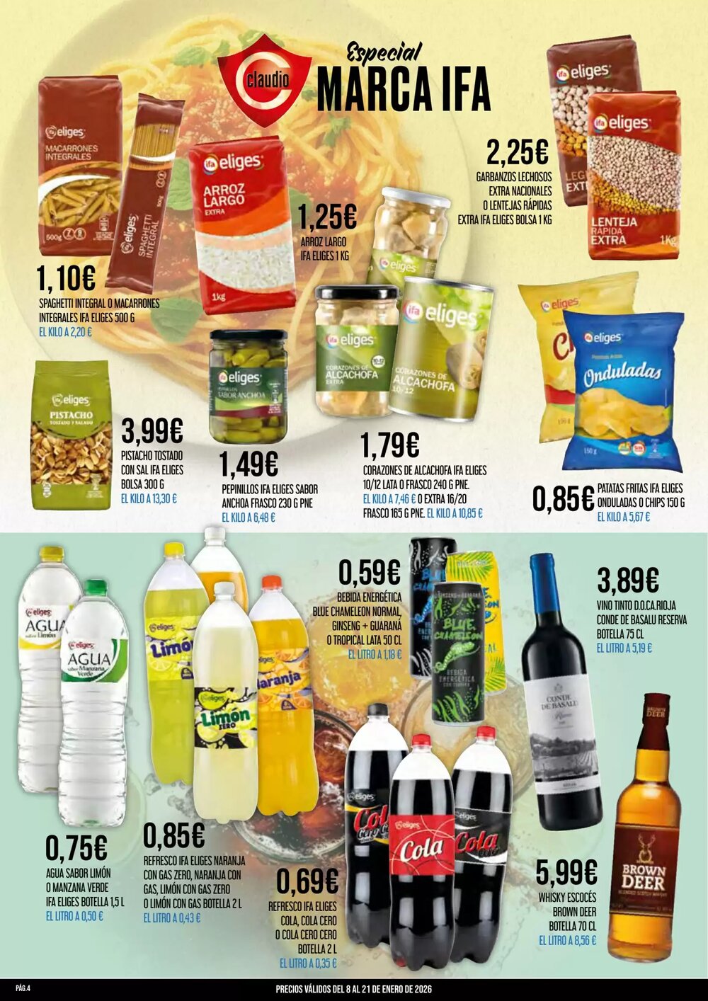 Folleto promocional de Claudio válido desde el 08/01/2026 - Página 4.