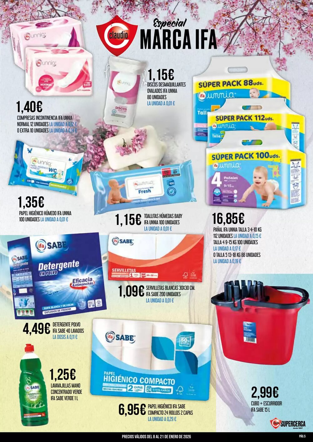 Folleto promocional de Claudio válido desde el 08/01/2026 - Página 5.
