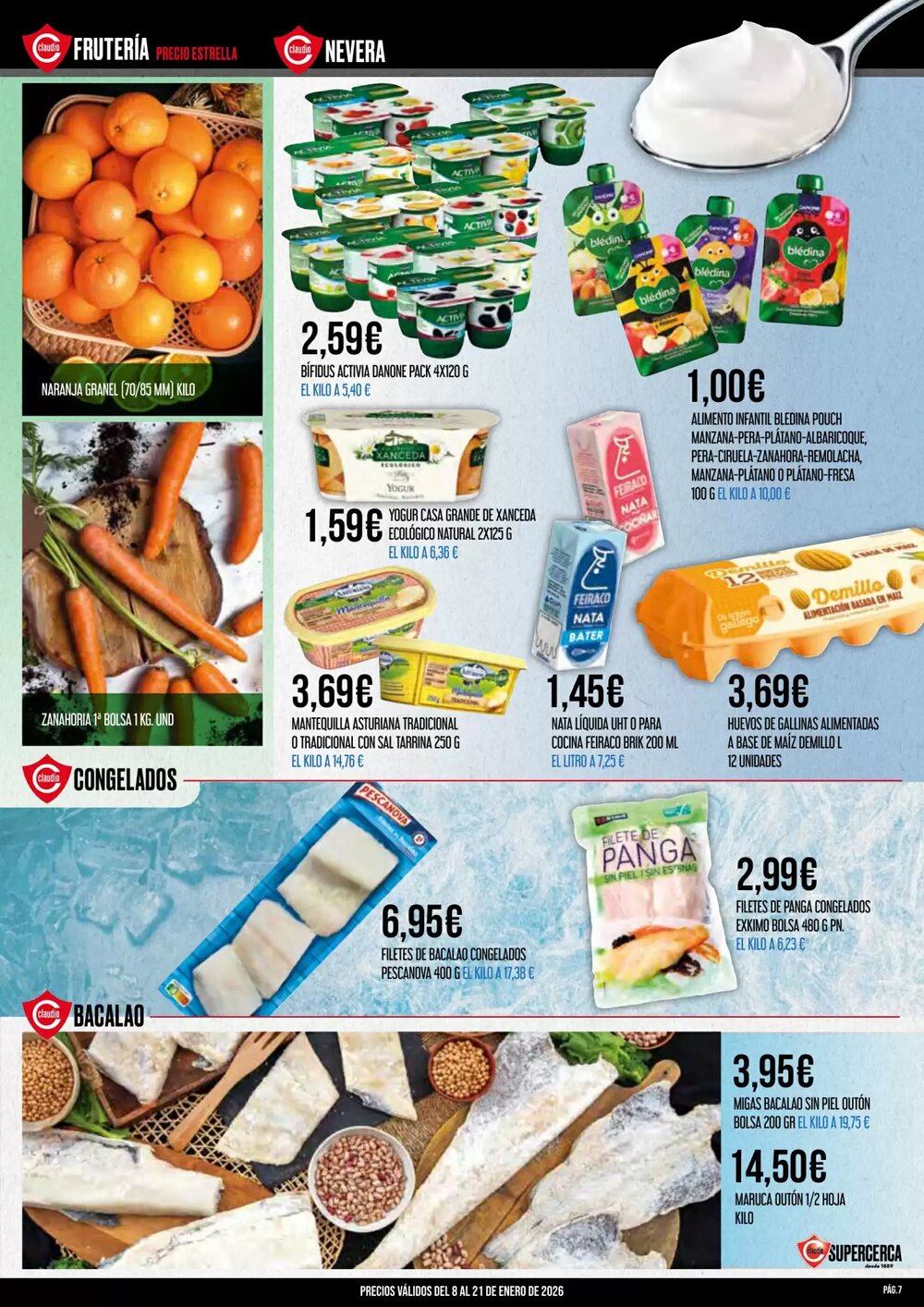 Folleto promocional de Claudio válido desde el 08/01/2026 - Página 7.