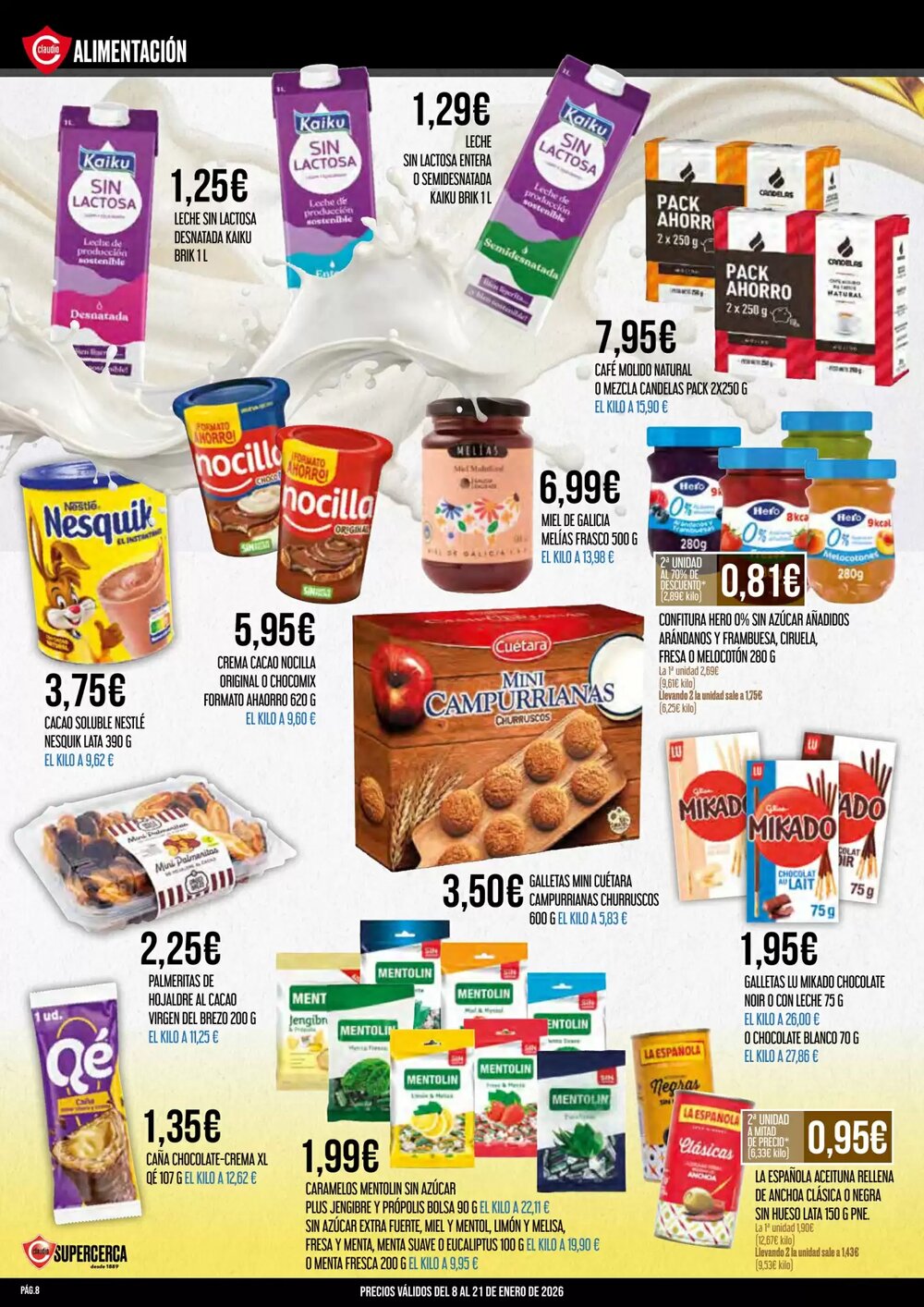 Folleto promocional de Claudio válido desde el 08/01/2026 - Página 8.