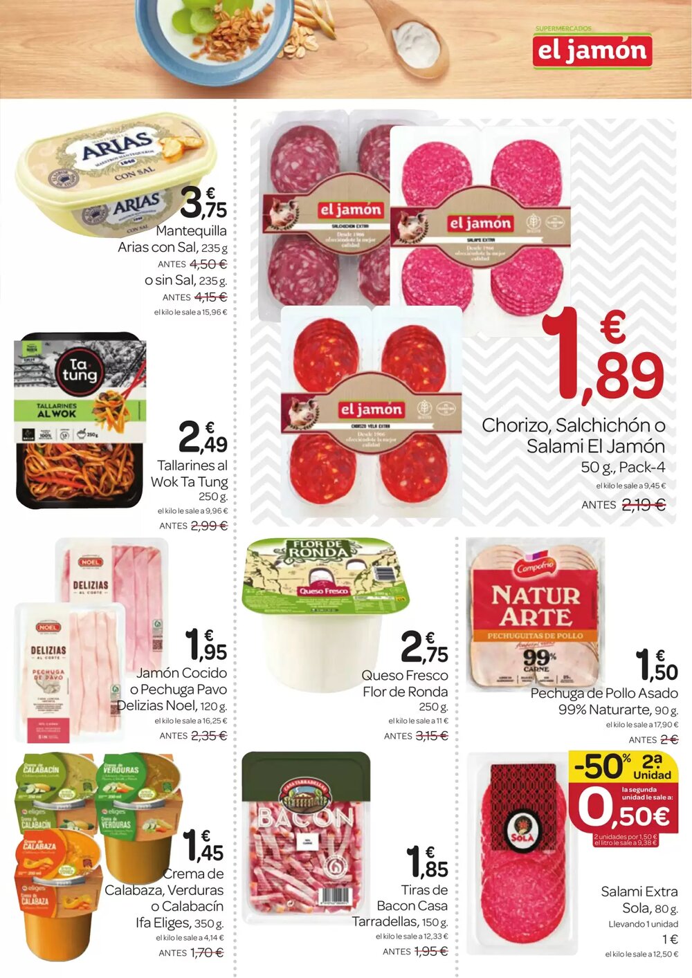 Folleto promocional de Supermercados El Jamón válido desde el 08/01/2026 - Página 19.