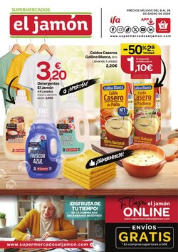Folleto promocional de Supermercados El Jamón válido desde el 08/01/2026 - Página 1.